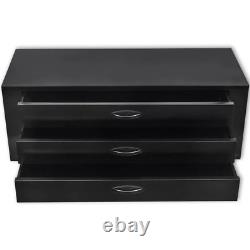 VidaXL Metal Tool Chest 3 Drawers Black Home Storage Box Organiser Cabinet