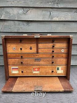Vintage Emir 8 Drawer Engineers Cabinet Tool Makers Box Chest 18