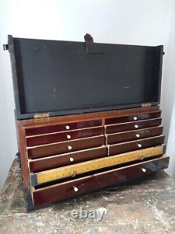 Vintage Engineers Chest, Carpenters Toolbox, Cabinet, Tool Chest, Industrial Drawers