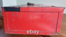 Vintage Snap On KRA 280 Tool Chest Tool Box Van Small Red Table Top Lockable