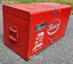 Vintage Snap On KRA 58D Tool Chest Tool Box Van Bench Box Red Table Top Drawers