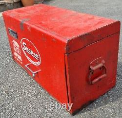 Vintage Snap On Tool Chest Tool Box Van Bench Box Red Table Top Drawers
