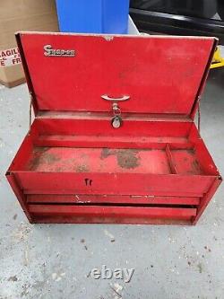 Vintage Snap On Tool Chest Top Box Lockable With Key