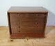 Vintage Wooden Engineers Cabinet Drawers / Machinist Tool Chest With Lock & Key