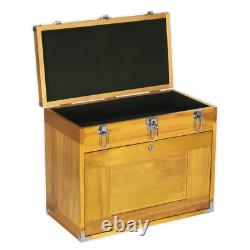 Wood Tool Box Chest 8 Drawer Heavy Duty Storage Machinist Cabinet Sealey AP1608W