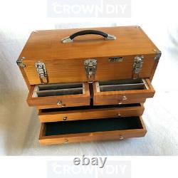 Wooden Tool Box Chest 8 Drawer Storage Machinist Toolbox Wood Sealey AP1608W