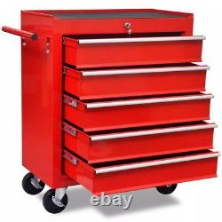 Workshop Tool Trolley Garage Storage Box Cabinet Cart Wheel Tool Chest Drawers