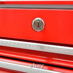 Workshop Tool Trolley with 1125 Tools Steel Storage Chest Box Red N6T1