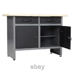 XL Garage Workshop Organiser Tool Storage Unit Cabinet Workbench Cupboard Chest