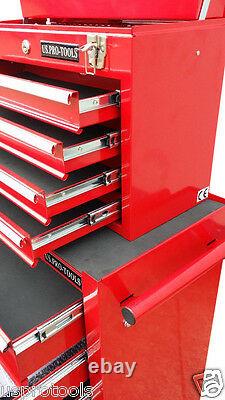 133 Nous Pro Outils Mechanics Rouge Boîte À Outils Coffre Rollcab Steel Roller Cabinet