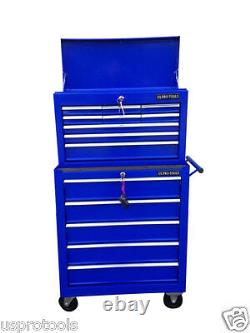 221 Boîte à outils bleue Pro Tools Us Pro abordable Rollcab Steel Box Roller Cabinet
