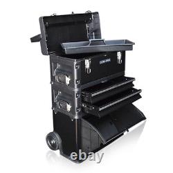 317 Us Pro Tools Black Mobile Rolling Chest Trolley Cart Armoire Roues Boîte À Outils