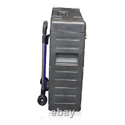 319 US PRO Tools Blue Mobile Roller Chest Trolley Cart Storage cabinet Tool Box can be translated as '319 US PRO Tools Chariot à roulettes mobile en bleu avec coffre de rangement pour outils.'