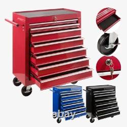 373 Outils Pro Red Tools Boîte à outils en acier abordable Armoire à roulettes avec 7 tiroirs