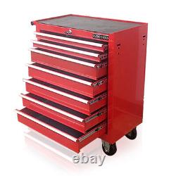 373 outils Pro Red Tools Boîte à outils en acier abordable Armoire à rouleaux avec 7 tiroirs