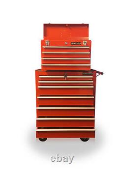 406 Pro Red Outils en acier abordables Coffre à outils à tiroirs Cabinet à roulettes