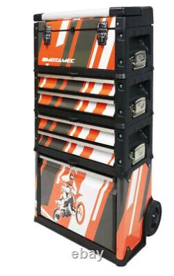 Boîte À Outils Modulaire Motamec Chariot Mobile Coffret D'armoire Ktm Motocross MX C41h
