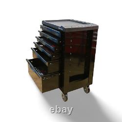 Boîte à outils Pro Us avec 6 plateaux d'outils en Eva, 6 tiroirs et 246 pièces dans le chariot à roulettes