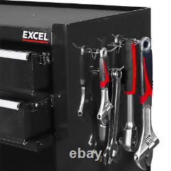 Boîte à outils à tiroirs Excel Mechanics 8 et armoire à roulettes