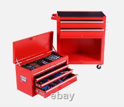 Boîte à outils grand coffre supérieur armoire supérieure et boîte de cabine à rouleaux avec glissières à billes US