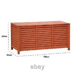 Boîte de rangement de jardin en bois de 250l pour outils, coffre à outils, mobilier de patio extérieur, conteneur.