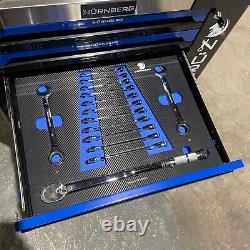 Chariot XXL pour coffre à outils avec 7 tiroirs, dont 6 pleins d'outils