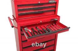 Chariot à outils Hilka Tool Chest Trolley Set rouge en métal boîte de rangement d'outils rouleau de cabinet à roues