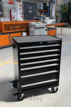 Chariot à outils Hilka professionnel à 7 tiroirs en métal noir