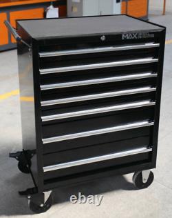 Chariot à outils Hilka professionnel à 7 tiroirs en métal noir