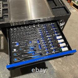 Chariot de rangement d'outils XXL avec 7 tiroirs remplis de 6 tiroirs d'outils