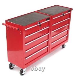 Chariot de stockage d'atelier XL avec 10 tiroirs, armoire à outils, chariot de service, coffre à outils