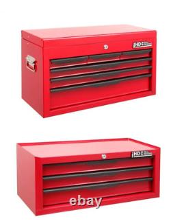 Coffre à outils Hilka, 3 tiroirs + 6 tiroirs, armoire de rangement en acier rouge pour outils de garage.