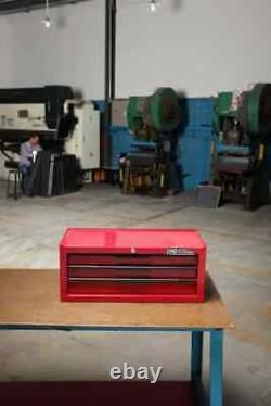 Coffre à outils Hilka, 3 tiroirs + 6 tiroirs, armoire de rangement en acier rouge pour outils de garage.
