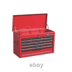 Coffre à outils Hilka avec outils Ensemble d'outils de 270 pièces dans un coffret de rangement en métal rouge à 9 tiroirs
