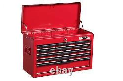 Coffre à outils Hilka en acier rouge, boîte de rangement d'outils pour garage, armoire d'outils, unité de boîte à outils