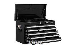 Coffre à outils Hilka professionnel à 9 tiroirs en métal noir pour le rangement des outils de garage