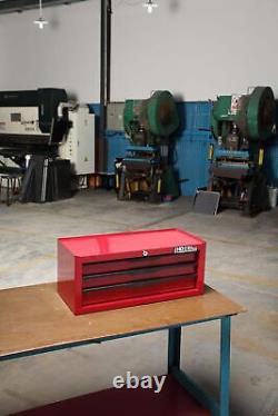 Coffre à outils à 3 tiroirs durable Hilka G301C3BBS, rouge