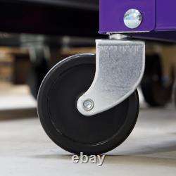 Coffre à outils roulant Sealey, combinaison de boîtes violettes à 9 tiroirs avec roulements à billes