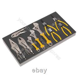 Combinaison de coffre à outils Sealey 16 tiroirs avec glissières à roulements à billes noir/gris