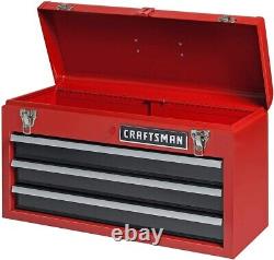 Craftsman 3-drawer Portable Outil Coffre En Acier Lourd Latches Robustes 20lbs