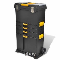 Garage Portable Workshop Tool Case Coffret Boîte De Rangement Cart & 3 Tiroirs