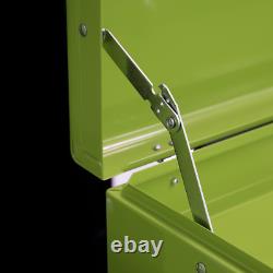 Haut coffre, boîte intermédiaire et chariot roulant empilable à 9 tiroirs en vert fluo Sealey AP2200BBHVSTACK