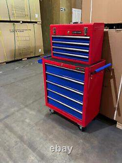 Outil de Pro Tools Red Blue Coffre à outils abordable Rollcab Steel Box Roller Cabinet