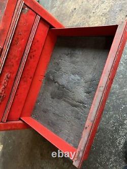 Rare Vintage Classic Snap On Tool Chest Box Cabinet Roll Cab<br/> <br/>	=> Rare Vintage Classique Snap On Coffret à Outils Armoire Rouleau Cabinet