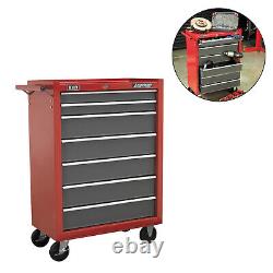 Sealey Caisse à outils/meuble de rangement pour mécaniciens à 7 tiroirs avec serrure, couleur rouge et gris AP22507BB