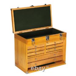Sealey Wood Tool Box Chest 8 Tiroir De Stockage Lourd Cabinet D'usinage Ap1608w