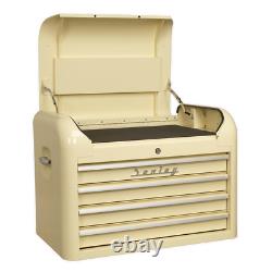 Top chest 4 Drawer Retro Style Tool Chest Sealey AP28104
Coffret supérieur à 4 tiroirs de style rétro pour outils Sealey AP28104
