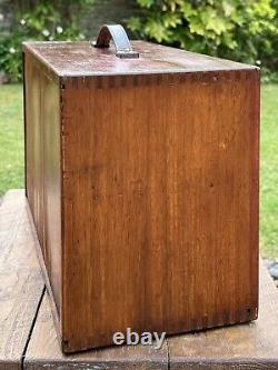 Vintage Emir 7 Tiroir Cabinet d'Outil de Fabricant d'Outil Coffre d'Outil d'Ingénieur avec Clé