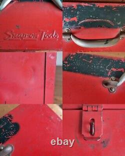 Vintage Snap Sur Kra 250 Tool Coffret Boîte À Outils Van Petit Red Table Top Avec Plateau